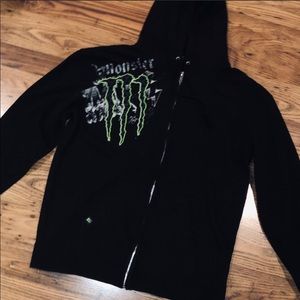 Monster full zip hoodie XL EUC